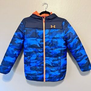 UA Cold Gear Boys Puffy Jacket
